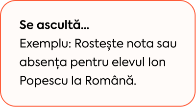 Adauga nota sau absenta vocal